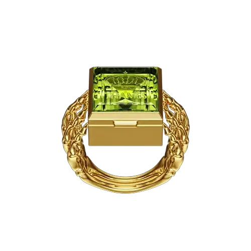 O.G. RING GOLD/PERIDOT